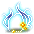 潮汐Gentle Breeze Blue Feather Decoration