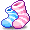 潮汐Silly Blue Pajama Slippers