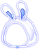 潮汐Blue Bubble Bunny Hood 预览