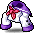 潮汐Outsized Sailor Coat (White & Purple)