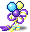 潮汐Bright Blue Marble Pin