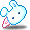 潮汐Sky Blue Bunny Pin