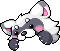 潮汐Spooky White Raccoon Hat 预览