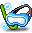 Blue Swim Goggles