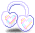 潮汐Marshmallow Heart Earmuffs