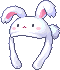 潮汐Fluffy Bunny Hat 预览
