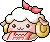 潮汐Pink Ribbon Sheep Hat 预览