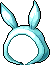 潮汐Winter Bunny Hat (Teal) 预览