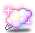 潮汐Fluffy Rainbow Hairpin