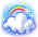 潮汐Sparkly Rainbow Cape