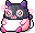 潮汐Crooked Pink Bean Hat