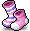 潮汐Mismatched Pink Socks