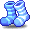 潮汐Blue Petite Penguin Socks