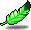 Green Mardi Gras Feather