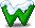 绿色英文字母 W
