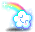 潮汐Fluffy Star Cloud Hairpin