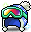潮汐Snowflake Ski Hat (Blue)