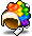 潮汐Rainbow Spore Wig