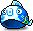 潮汐Puffy Blue Carp Hat