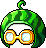潮汐Goggled Watermelon Hat 预览