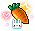 潮汐Carrot Rabbit Hairpin