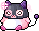 潮汐Crooked Pink Bean Hat 预览