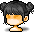 潮汐Black Plop Wig