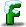 绿色英文字母 F
