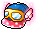 潮汐Sparkling Goggles Cap