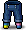 潮汐Layered Denim Pants