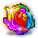 潮汐Rainbow Flower Pin