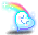 潮汐Fluffy Heart Cloud Hairpin