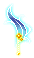 潮汐Gentle Breeze Blue Feather Decoration 预览