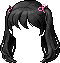 潮汐Black School Girl Pigtails Wig 预览
