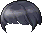 黑色纯黑短发