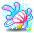 潮汐Bling Coral Hair Pin