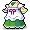 潮汐Retro Frills Green Apron