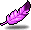Purple Mardi Gras Feather